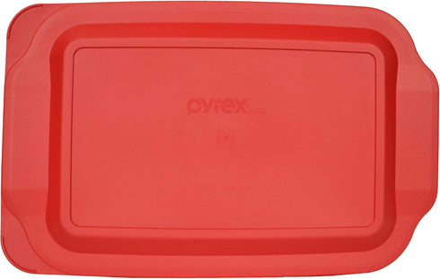 Pyrex BASICS 3 Red Lid Bundle - (1) 222-PC 2qt, (1) 232-PC 2qt and (1) 233-PC 3qt - Made in the USA...